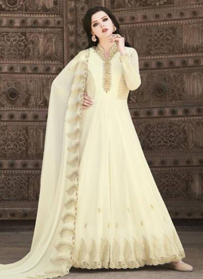 RAMA ALMAS Latest Fancy Designer Heavy Festive Wear Soft Georgette Heavy Work Stylish Gown Collection
